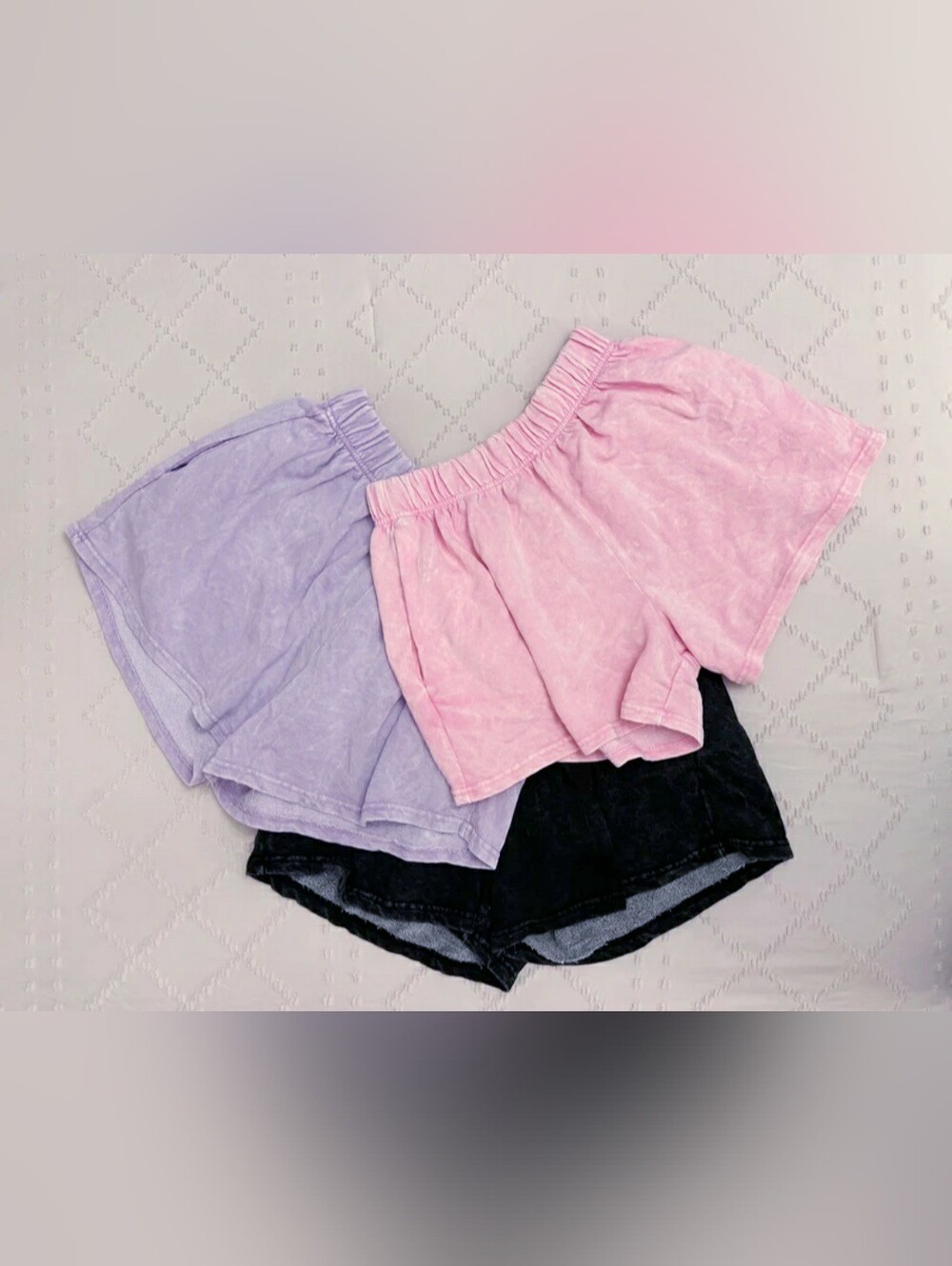 LOVE VINTAGE MINERAL WASH SHORTS BUNDLE